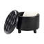 Repose-pieds rond en cuir 19,75 po Amable-2027755499