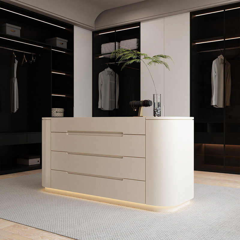Vitrine à bijoux et coffre de rangement 70,87 po
