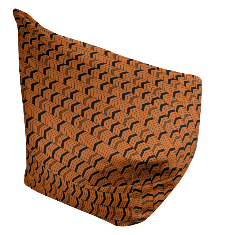 Fauteuil à billes standard &, H 29 po x l 38 po x P 42 po, Orange / Noir