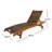Delphi Outdoor Wood Chaise Lounge Set