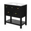 Ensemble de meuble-lavabo simple avec 5 tiroirs-1597104679