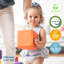 ECR4Kids SoftZone Patchwork Toddler Blocks, Foam Cubes, 12-Piece-113354603