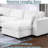 Modern Reversible Sectional Sofa 6-Seats Comfy Modular Couch With Large Ottoman, Storage & Cup Holder & USB Charging-2014612377