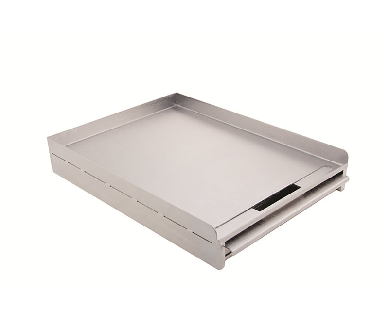 Heavy-Duty Stainless Steel Griddle with Drip Tray