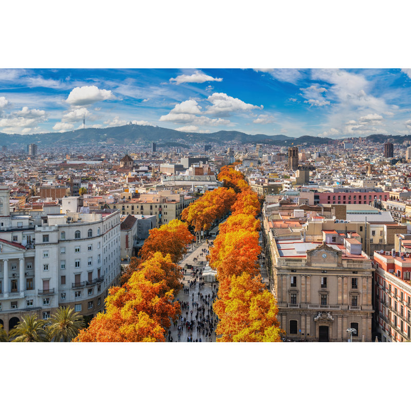 Barcelona, Spain by Noppasin Wongchum - Wrapped Canvas Print, 30cm H x 46cm W