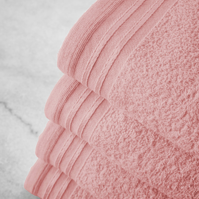 Lazayah Midweight Bath Sheet, Blush Pink