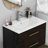 30-inch White Ceramic Bathroom Sink - Fits 30-inch Vanity, Pre-drilled Faucet Hole, Sleek Minimalist Aesthetic, Durable & Easy To Clean