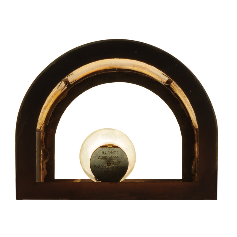 1 - Light Outdoor Bulkhead Light, Brown