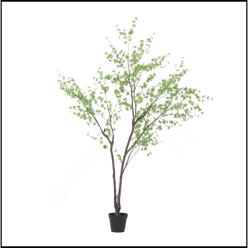 300CMARTIFICIAL DISC LEAF TREE, 118" H x 78.5" W x71" D