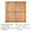 Bolinger Acacia Hardwood Non-Slip Bath Mat