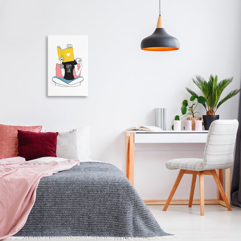«Happy Reader Girl» par Martina Pavlova, H 24 po x l 16 po