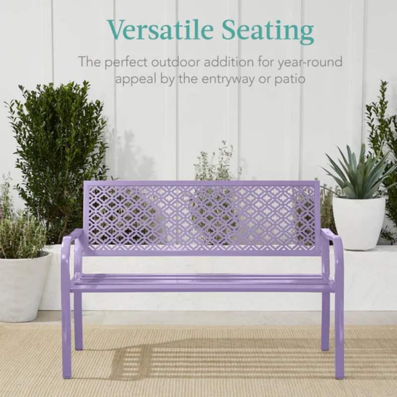 Steel Bench, Lavender