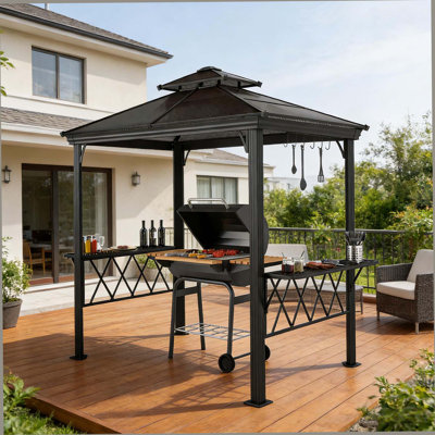 Auvent extérieur pour pergola, auvent de barbecue pour piscine