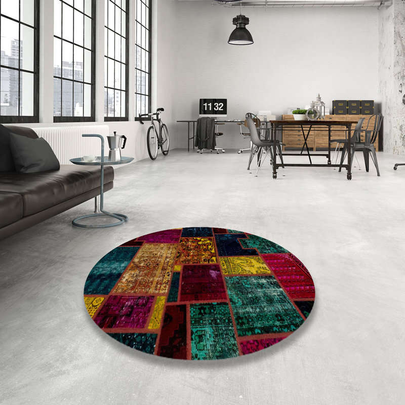 Abstract Indoor Rug, Round 3'
