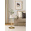 Terrence Glass Top Pedestal End Table