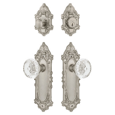 Nostalgic Warehouse Victorian Entry Set with Crystal Meadows Knob