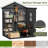 6 ft. W x 4 ft. D Outdoor Resin Storage Shed, Waterproof Patio Storage Shed with Window, Lockable Door and Floor, Plastic Large Tool Shed for Garden, Poolside, Lawn, Bike-123015851