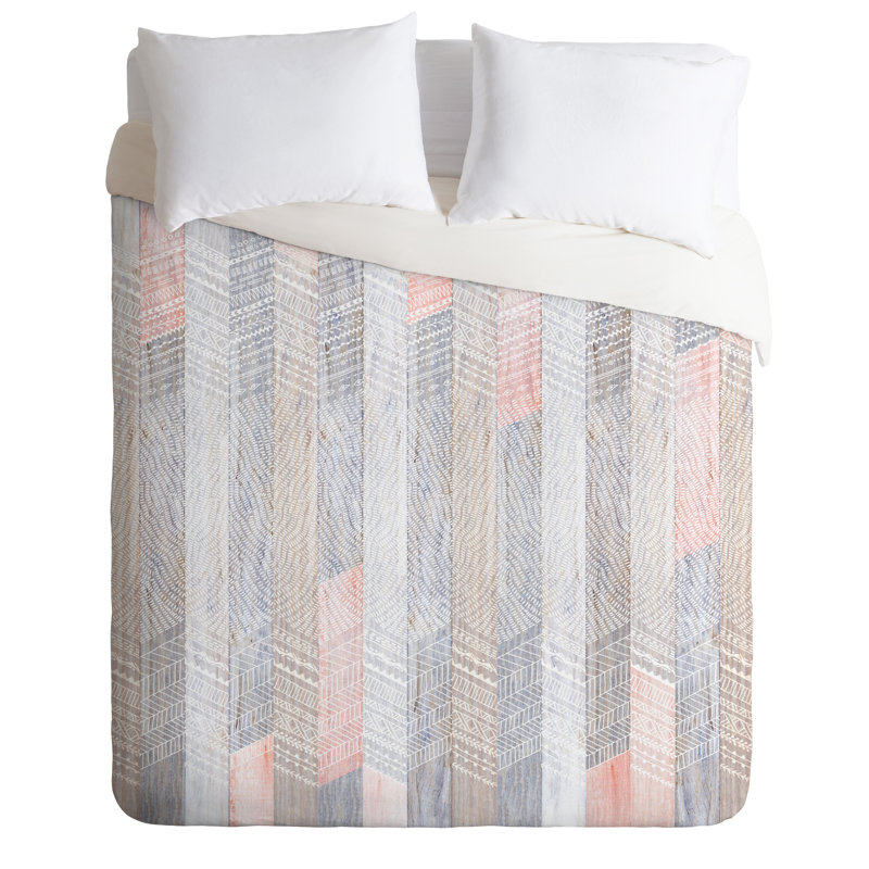 Farmhouse / Country Polyester Striped Duvet Cover, King Duvet Cover
