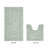 Lux Premium 100% Cotton 2370 GSM 2-Piece Bath Rug Set, Ultra Soft Super Absorbent Reversible Tufted Bathroom Mats, Machine Washable, OEKO-TEX® Certified Bath Rugs for Bathroom, Shower & Tub, Dark Sage-2084323116-2096422259