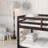 Espresso Solid Rubber Wood Twin-Over-Twin Floor Bunk Bed With Ladder And Reinforced Slat Bed Platform-124127852
