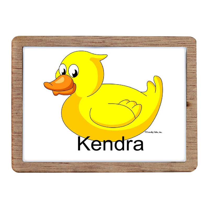 Personalized Duck Wooden Magnet - Great Gift!, Oui