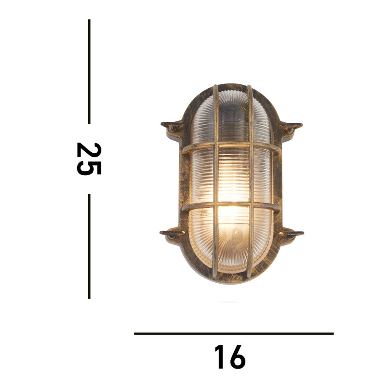 Clinkscales 25cm H Outdoor Flush Mount