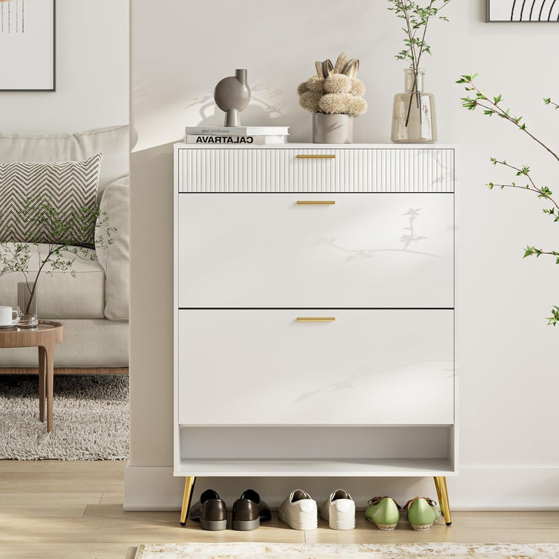 12 Pair Flip Down Shoe Storage