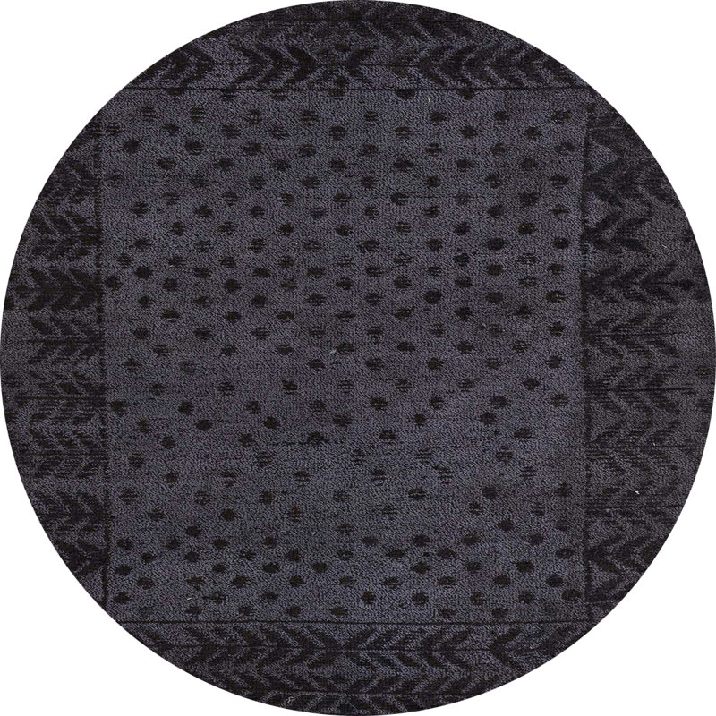 Abstract Indoor Rug, Round 5'