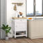 Chariot de cuisine utilitaire, îlot de cuisine roulant avec plateau en bois d'hévéa lisse, surface de bloc de boucher étroite sur roulettes avec tiroir de rangement et armoire