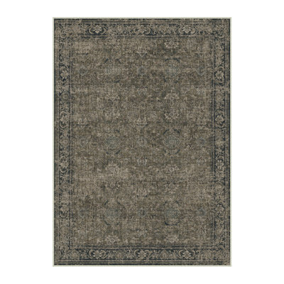 Ainez Tranditional Oriental Machine Washable Area Rugs With Non-Slip Backing