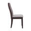 Ensemble de 2 élégantes chaises de salle à manger rembourrées en tissu avec un design ergonomique et une finition espresso pour une assise confortable-863904353