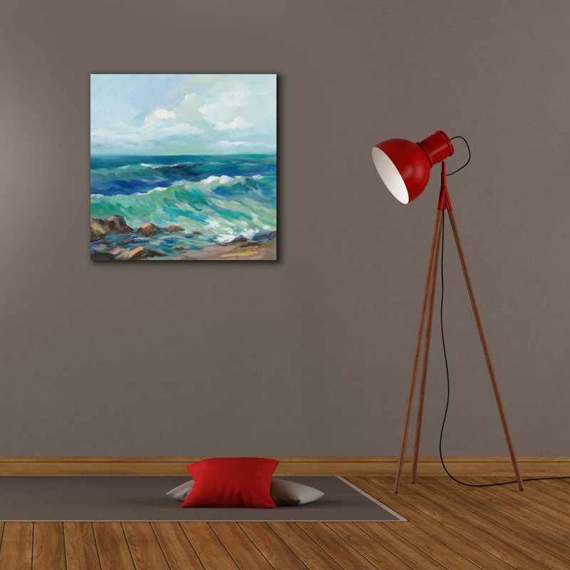«Rocky Beach» par Silvia Vassileva, art mural sur toile, H 26 po x l 26 po