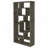Weathered Grey 10-Shelf Open Back Bookcase-1762040159