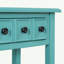 Console rustique avec tablette ouverte et pieds en bois d'hévéa Trexm-498538529