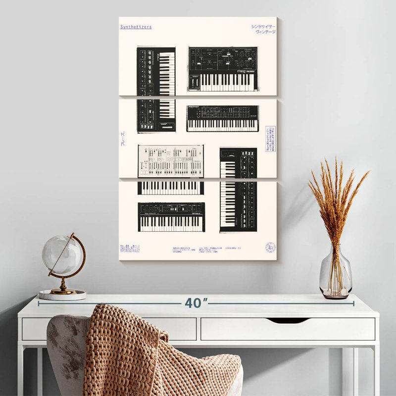 Abarca Synthesizers, 32" H x 20" W