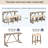 4-Piece Bar Table Set With Power Outlet, Dining Bar Table And Chairs Set,Bar Table Set With 3 Padded Stools For Living Room, Dining Room, Game Room, Brown-874423115-874423114
