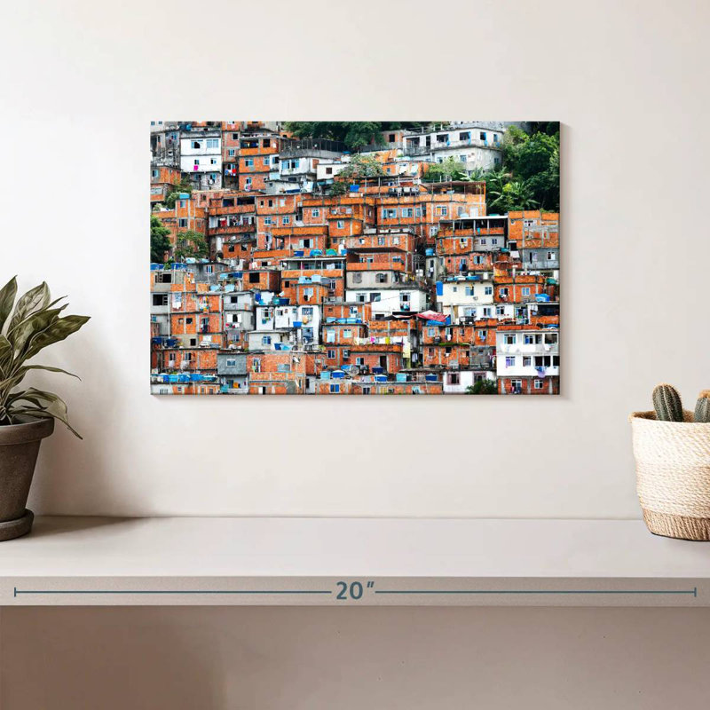 Favela à Rio, H 8 po x l 12 po