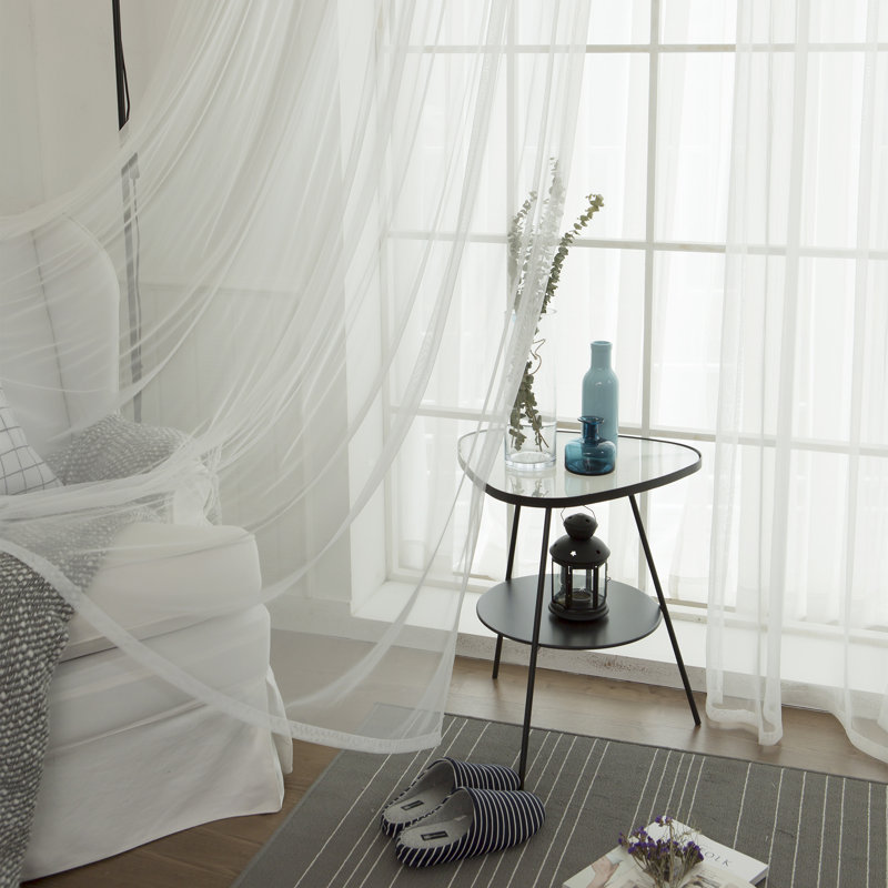 Granados Thermal Room Darkening Sheer and Solid Curtain, Chocolate, 80" W x 96" L