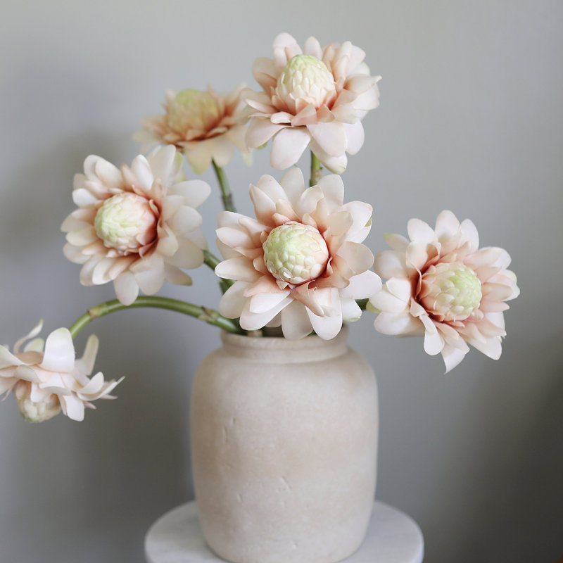 Waratah Protea Faux Floral, Pink, 31" H x 6" W
