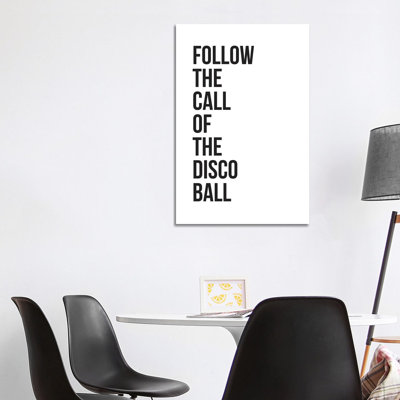 Disco Ball 1 Piece Wrapped Canvas Wall Art