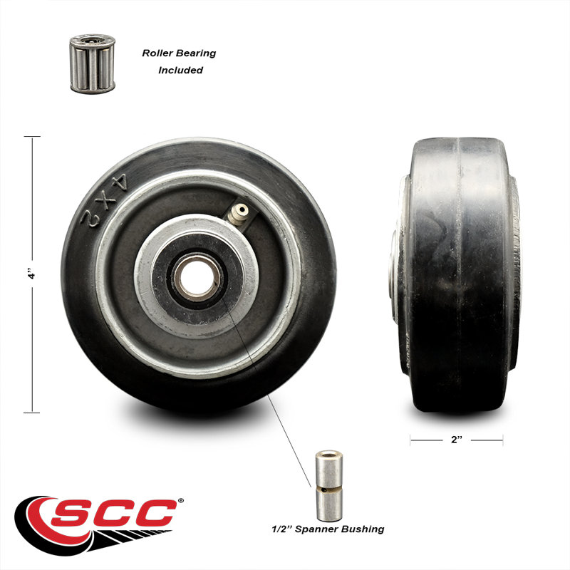 Rubber on Aluminum Wheel