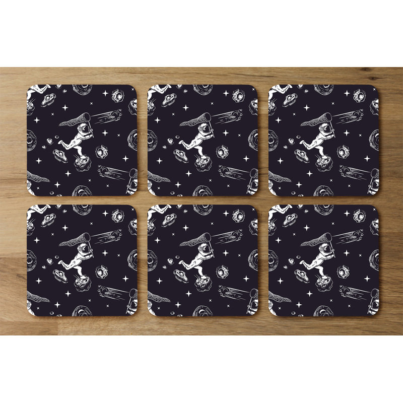 Square 6 Piece Coaster Set