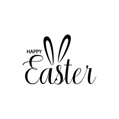 Happy Easter 1 Piece Wrapped Canvas Wall Art