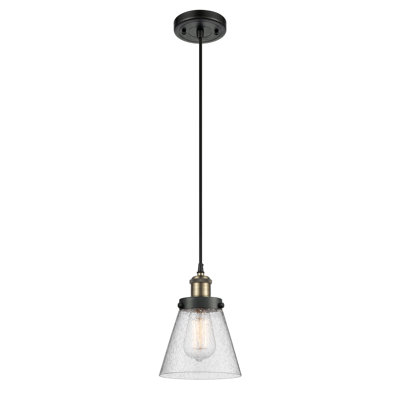 Luminaire suspendu conique à 1 lumière Brookview