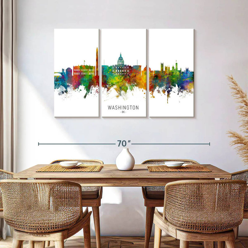 Washington DC Skyline I, 36" H x 57" W