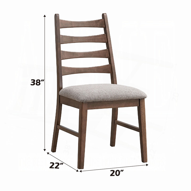 Ensemble de salle à manger extensible avec table et chaises, 7 pièces : table, 6 chaises, Noyer, beige