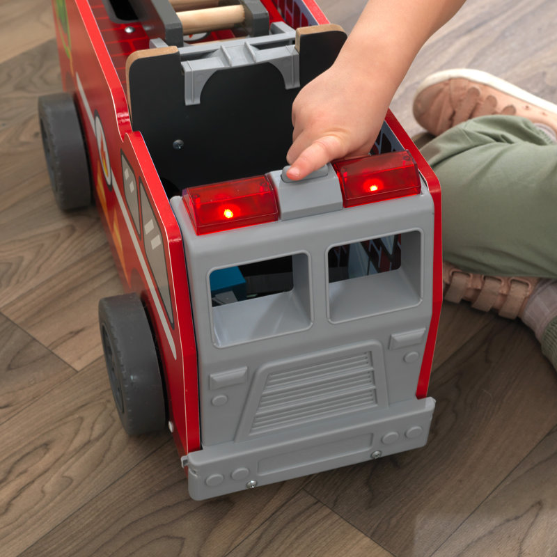 Adventure Bound: 2-In-1 Transforming Fire Truck Play Set With Ez Kraft Assembly
