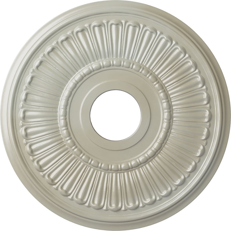 Médaillon de plafond H 16 po x l 16 po x P 0,75 po Melonie, Bleu Flash