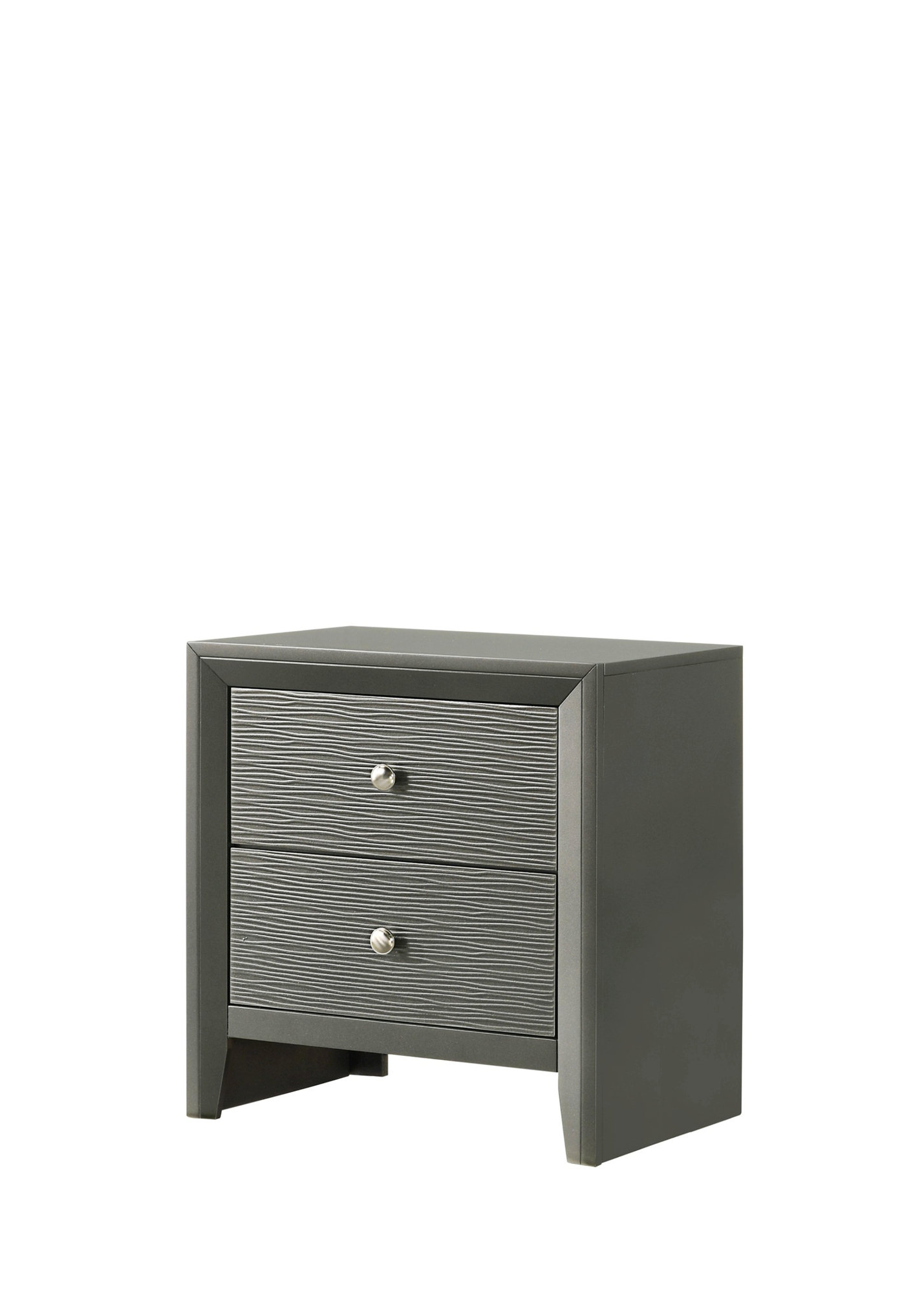 Lark Manor™ 2-Drawer Nightstand With Round Knobs, Bedroom Wooden ...
