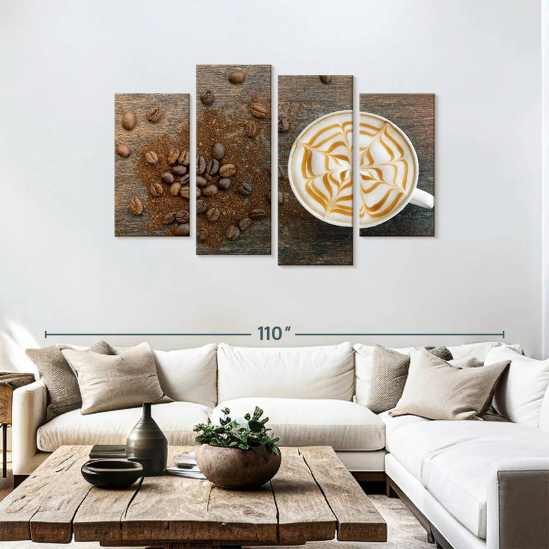 Yarlin Stylish Latte Coffee, 48" H x 75" W